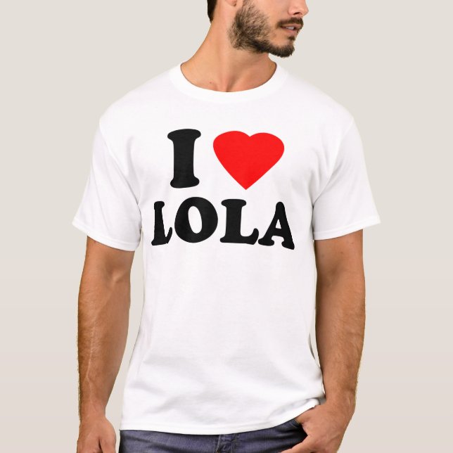 Camiseta Eu amo Lola (Frente)