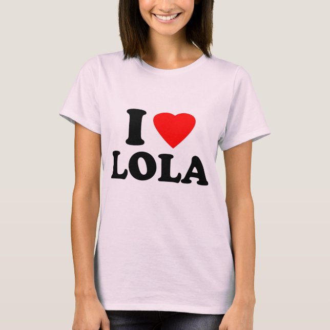 Camiseta Eu amo Lola (Frente)
