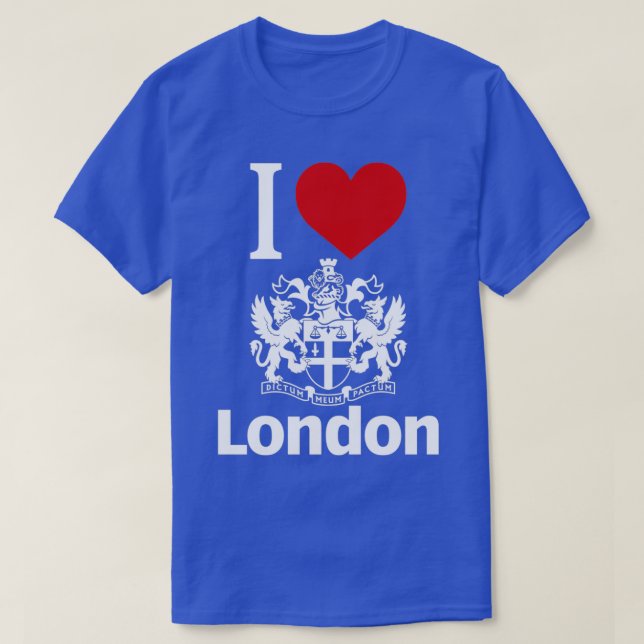 Camiseta Eu amo Londres (Frente do Design)