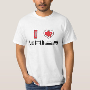 Camiseta Eu amo Londres