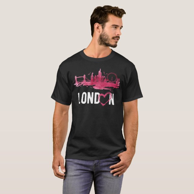 Camiseta Eu amo Londres (Frente Completa)