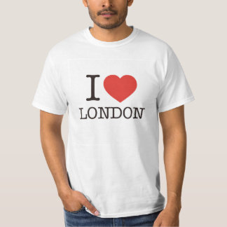 Camiseta Eu amo Londres - parte superior