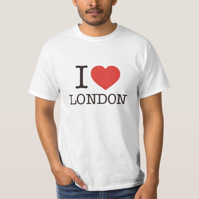 Camiseta Eu amo Londres - parte superior (Frente)