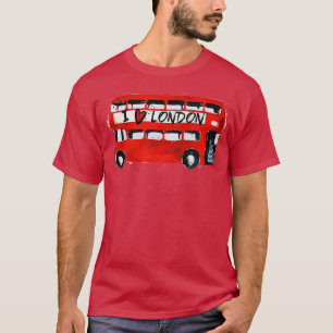 Camiseta Eu Amo Londres Red Bus Londres Viajando Lover Lond
