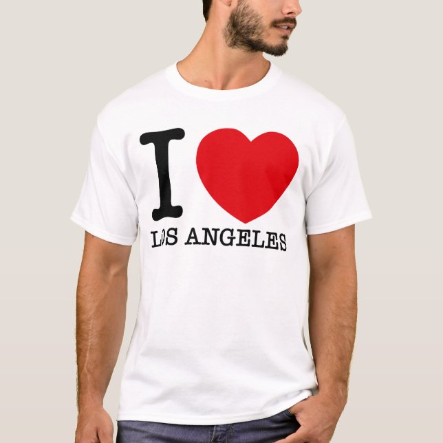 Camiseta Eu amo Los Angeles (Frente)