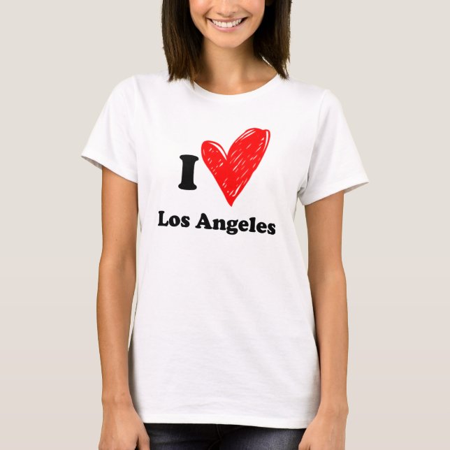 Camiseta Eu amo Los Angeles (Frente)