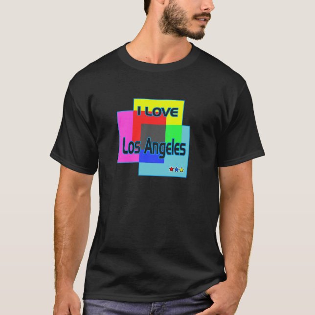 Camiseta "EU AMO Los Angeles Coloring 2" Shirt (Frente)