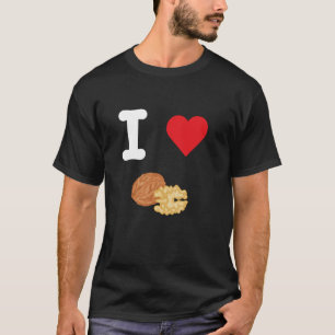 Camiseta Eu Amo Loucos De Nozes Sementes De Proteína Saudáv