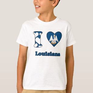 Camiseta Eu amo Louisiana