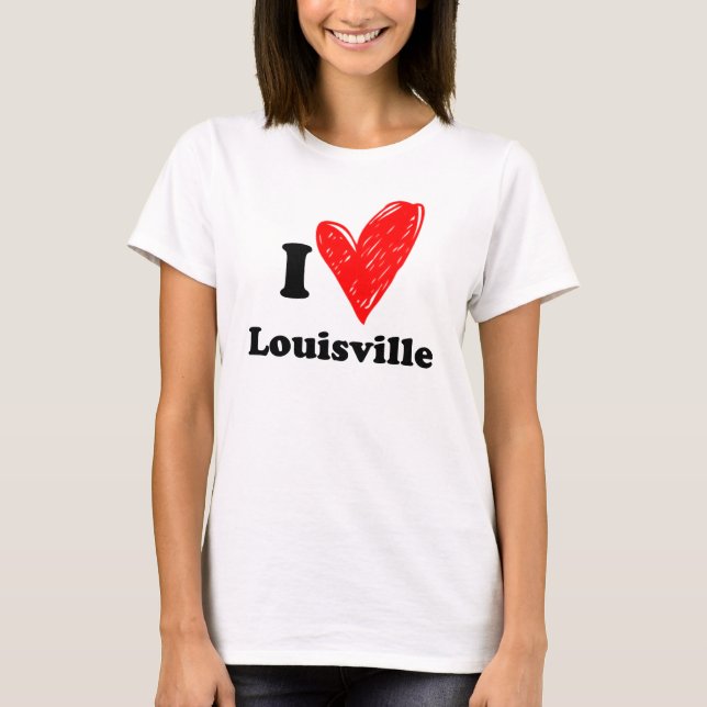 Camiseta Eu amo Louisville (Frente)