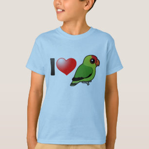 Camiseta Eu amo Lovebirds Abyssinian