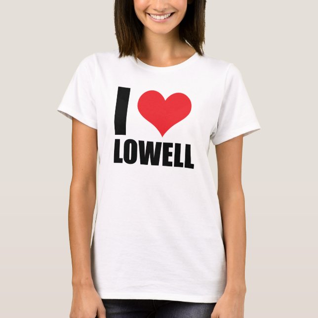 Camiseta Eu amo Lowell (Frente)