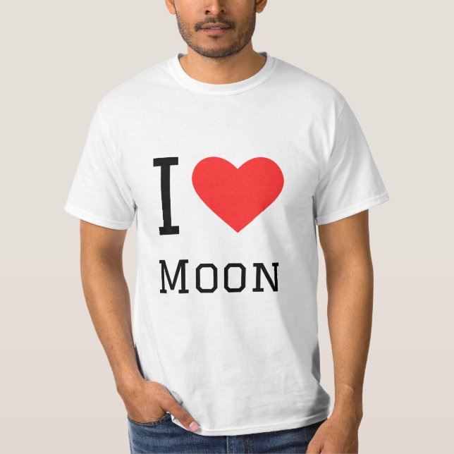 Camiseta Eu amo lua (Frente)