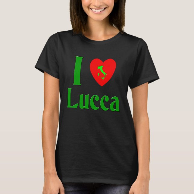 Camiseta Eu amo Lucca Itália (Frente)