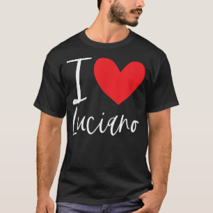 Camiseta Eu Amo Luciano Nome Personalizado Menino BFF Frien