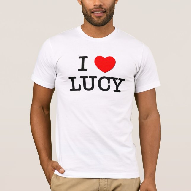 Camiseta Eu amo Lucy (Frente)