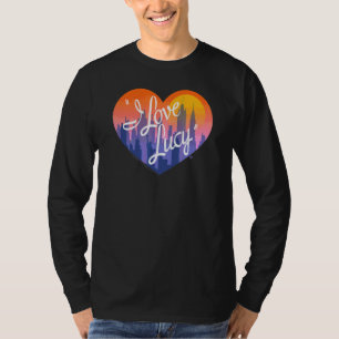 Camiseta Eu Amo Lucy Heart Da Cidade
