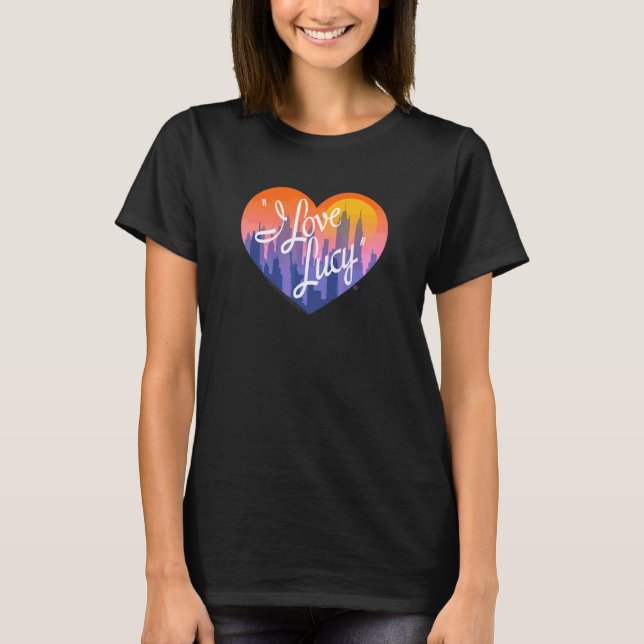 Camiseta Eu Amo Lucy Heart Da Cidade (Frente)