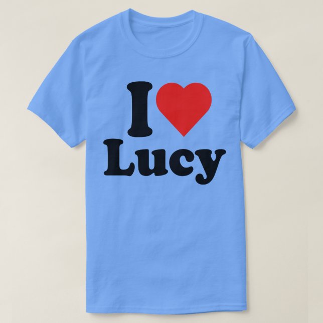 Camiseta Eu amo Lucy Lucille Love Tee (Frente do Design)