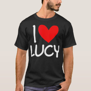Camiseta Eu Amo Lucy Name Personalised Men Cara BFF Amigo H