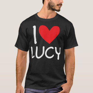 Camiseta Eu Amo Lucy Name Personally Girl Woman BFF Frien