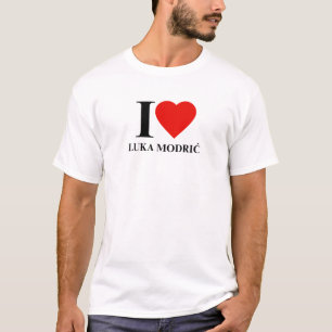 Camiseta Eu Amo Luka Modrić Fan T-Shirt