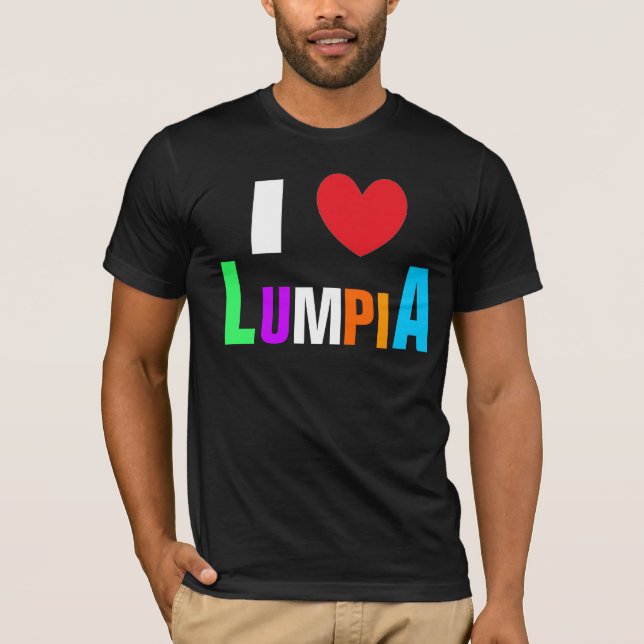 Camiseta Eu amo Lumpia (Frente)