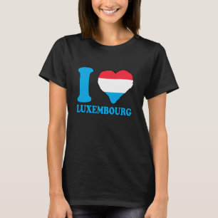Camiseta Eu Amo Luxemburgo Bandeira Luxemburguesa Luxemburg
