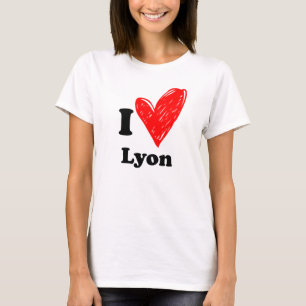 Camiseta Eu amo Lyon