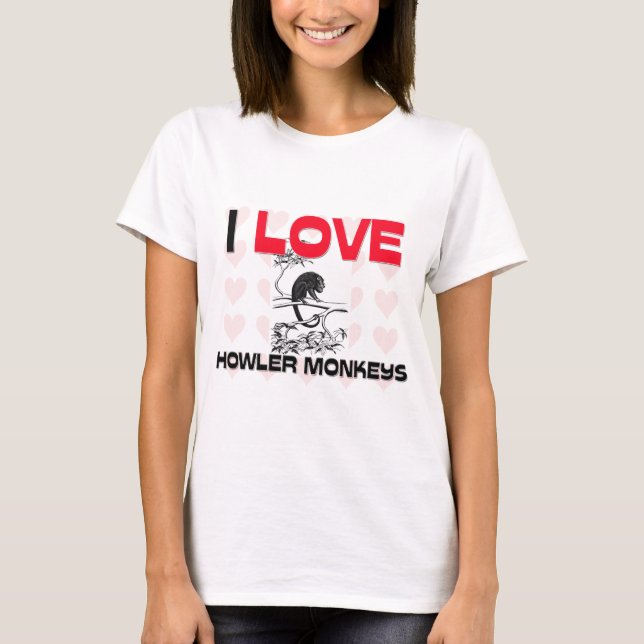 Camiseta Eu amo macacos de Howler (Frente)