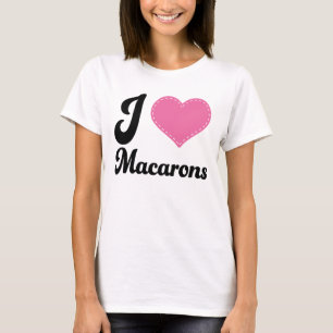 Camiseta Eu amo Macarons