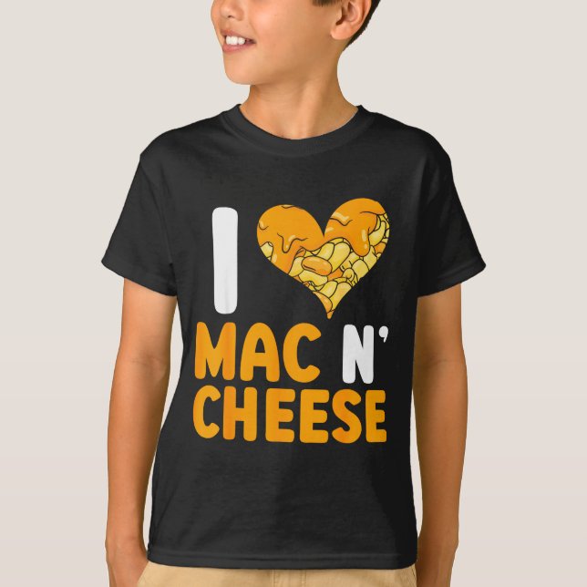 Camiseta Eu Amo Macarrão Com Queijo Macarrão E Queijo Engra (Frente)