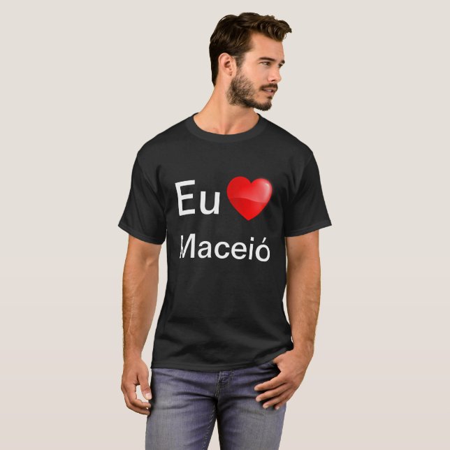 Camiseta Eu amo Maceió (Frente Completa)