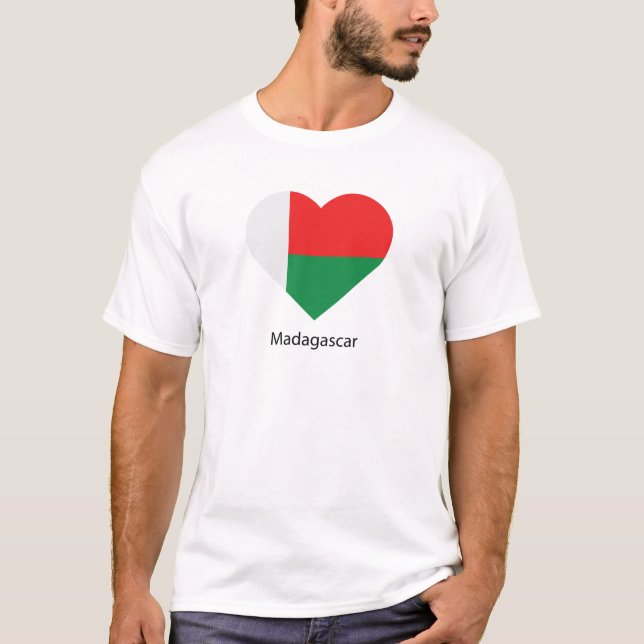 Camiseta Eu amo Madagascar (Frente)