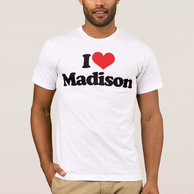 Camiseta Eu amo Madison (Frente)