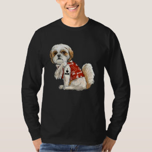 Camiseta Eu Amo Mãe Tattoo Shih Tzu Mãe Dia de as mães