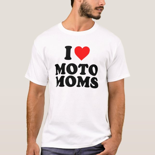 Camiseta eu amo mães de moto (Frente)