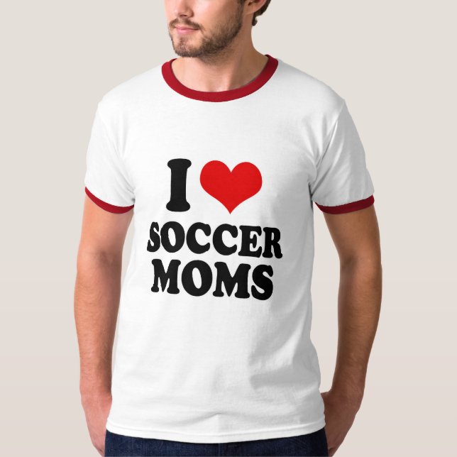 Camiseta Eu amo mães do futebol do amor (Frente)