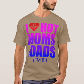 Camiseta Eu Amo Mães Quentes Milfs I Heart Quentes pais Dil