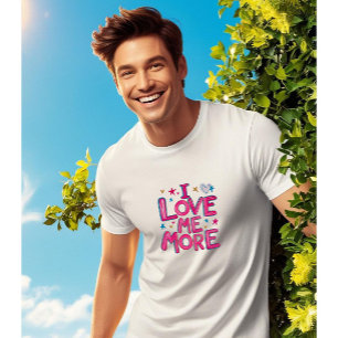 Camiseta Eu Amo Mais: Autoamor e Confiança em T-Shirt