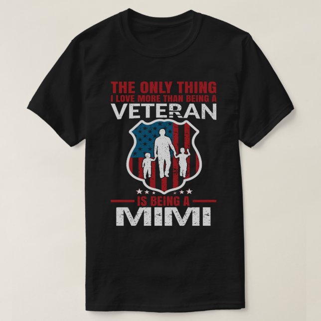 Camiseta Eu Amo Mais Do Que Ser Veterano É Ser Um MIMI (Frente do Design)