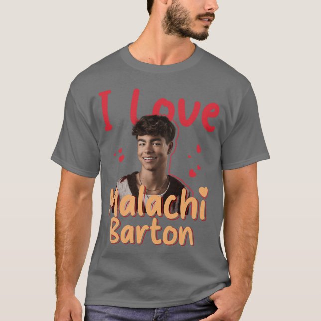 Camiseta Eu Amo Malachi Barton amigo menino (Frente)