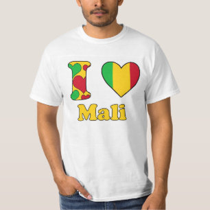Camiseta Eu amo Mali
