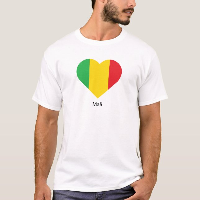 Camiseta Eu amo Mali (Frente)