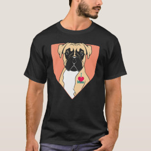 Camiseta Eu Amo Mamãe Bonita Cachorro Cachorro Mãe 1
