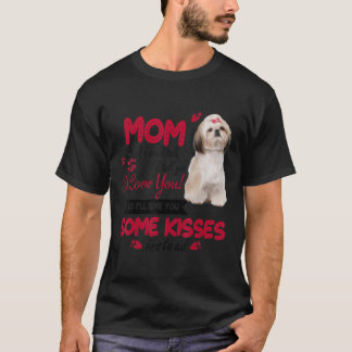 Camiseta Eu Amo Mamãe Shiu Tzu Cachorro Mamãe Cachorro Mamã