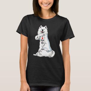 Camiseta Eu Amo Mamãe Tatô Samoia Mamãe Cachorro Mulheres