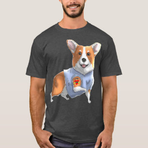 Camiseta Eu Amo Mamãe Tatto Corgi Cachorro Cachorro Cachorr