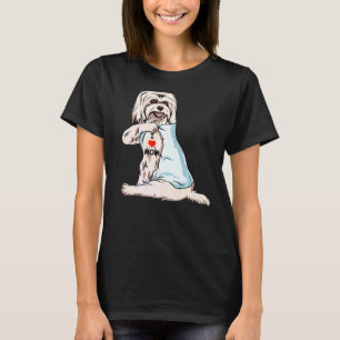 Camiseta Eu Amo Mamãe Tattoo Coton De Tulear Mãe Cachorro M