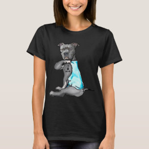 Camiseta Eu Amo Mamãe Tattoo Pitbull Cachorro Sobrevivência